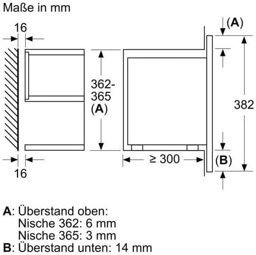 Siemens BE732R1B1 iQ700 Einbau-Mikrowelle, Schwarz, cookControl10 - Automatikprogramme, humidClean P