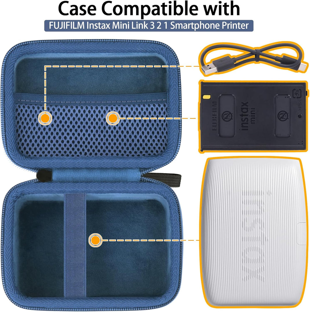 co2CREA Harte reiseschutzhülle Etui Tasche für Fujifilm Instax Mini Link/instax Mini Link 2 /Mini Li