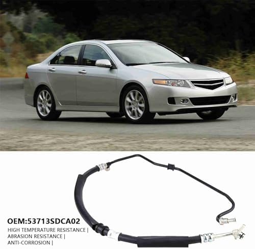 KIMISS Metall und Gummimaterial Servolenkungsschlauch, Auto Servolenkungsdruck Kraftstoffleitung Sch