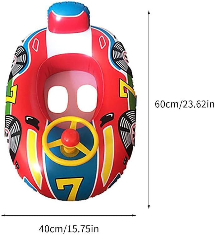 HUSHUI Baby-Schwimmbecken, aufblasbares Schwimmbecken Kleinkinder mit Lenkrad, Sommer-Wasserschwimme