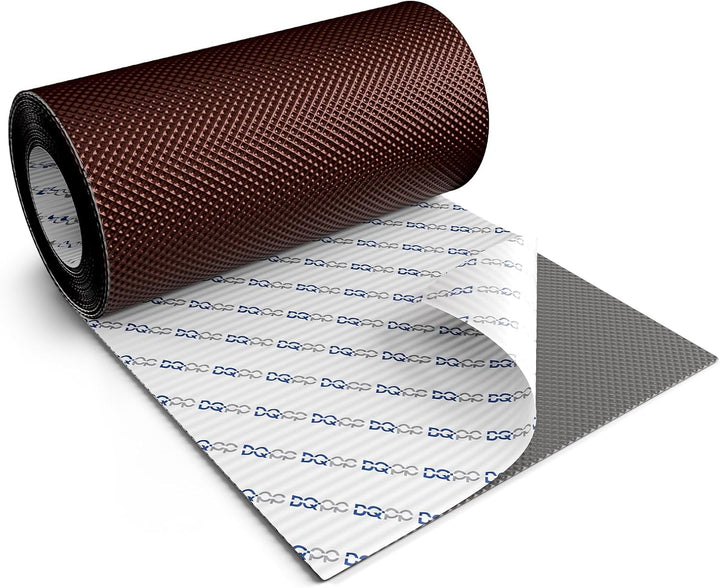 DQ-PP WANDANSCHLUSSBAND | Länge 5m | Breite 300mm | Braun RAL 8017 | hochwertiges Aluminium und Buty