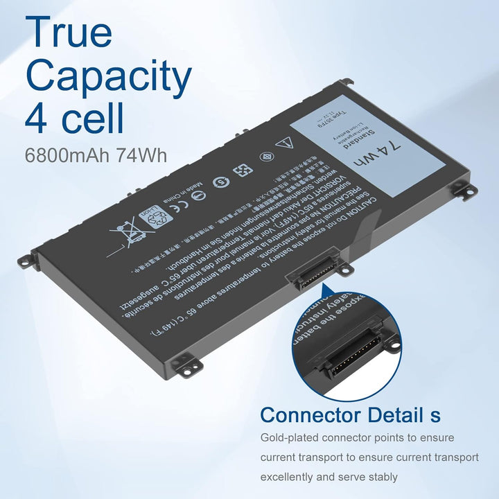 Exmate 357F9 0GFJ6 Akku für Dell Inspiron 15 7000 Series 7566 7567 7557 7559 5576 5577 INS15PD-1548B