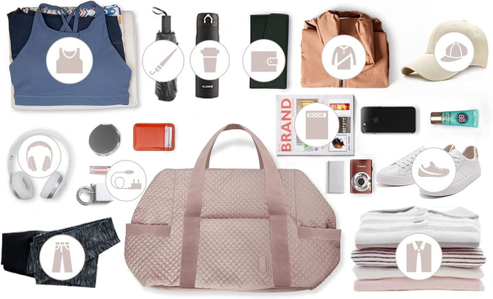 BAGSMART Reisetasche Handgepäck Tasche Weekender Bag, Sporttaschen Travel, Carry On Grosse Overnight