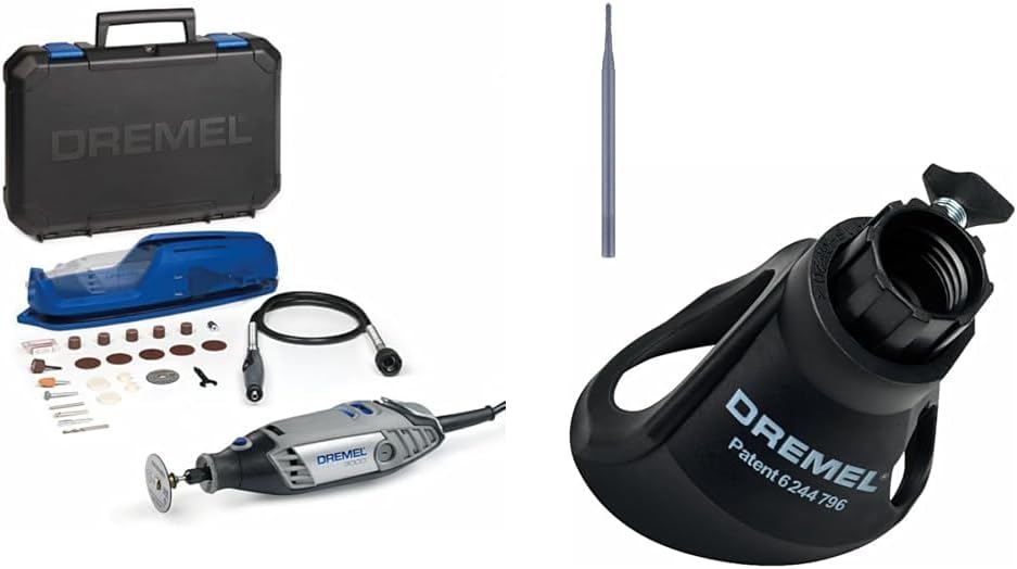 Dremel 3000 Multifunktionswerkzeug 130W, Set mit 1 Aufsatz & 568 Zubehör Set für Multifunktionswerkz