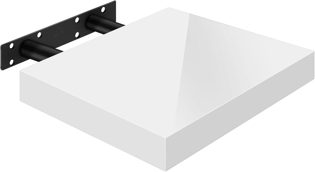 WOLTU Wandregal Volato Wandboard freischwebend hochglänzend weiss Schweberegal CD DVD Regal Bücherre