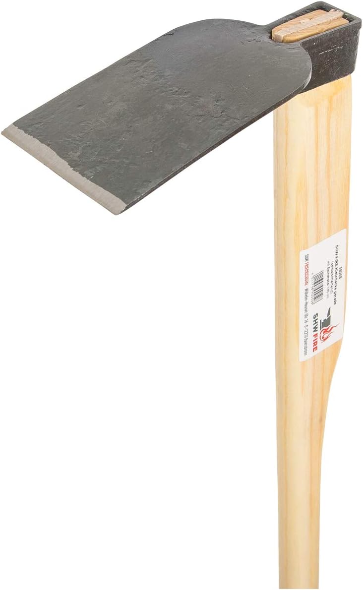 SHW-FIRE Kartoffelhacke und Kleinhacke mit Eschenholz-Stiel, 135cm - Ideal für den Garten