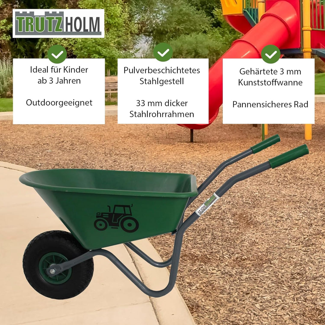 Kinderschubkarre Schiebkarre Metallschubkarre Gartenkarre Diverse Motive Lokomotive Feuerwehr Prinze