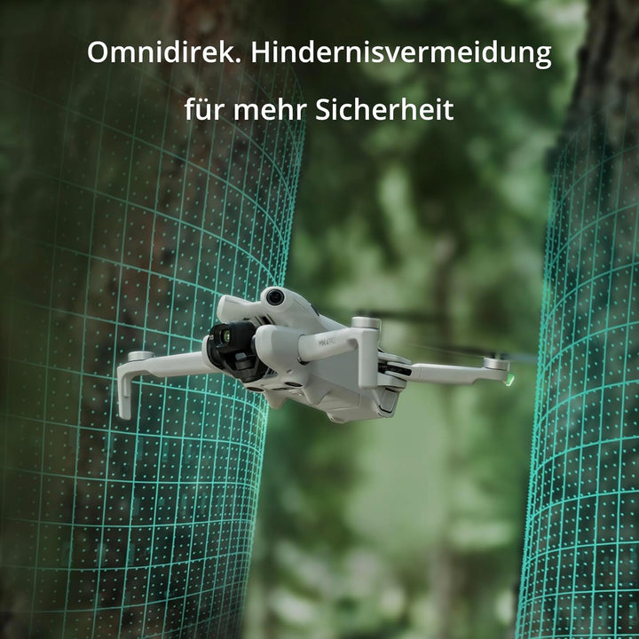 DJI Mini 4 Pro (DJI RC 2 Fernsteuerung), faltbare Mini-Drohne mit 4K-Kamera für Erwachsene, unter 24