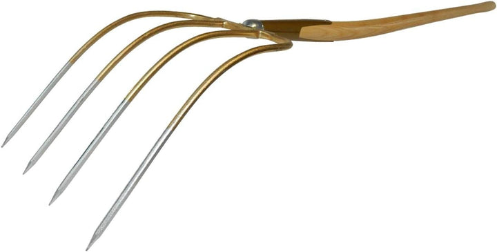 SHW-FIRE 59199 Dunggabel 4 Zinken mit Schienenzwinge und Stiel