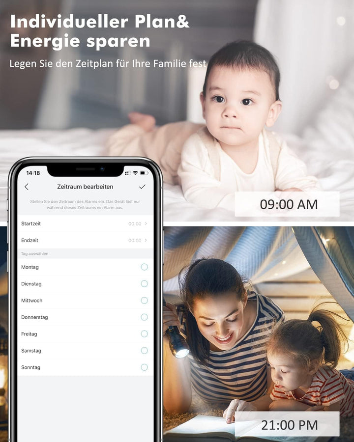 Überwachungskamera Aussen Akku, ZUMIMALL Kamera Überwachung WLAN, Kabellose Überwachungskamera Ausse