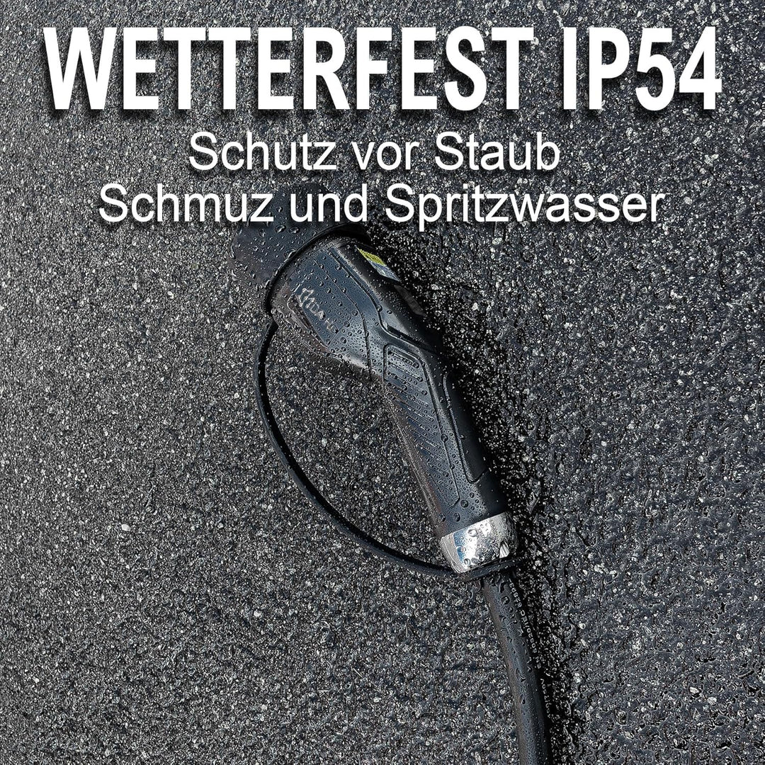 DA Hi EV Ladekabel Typ 2 für Elektroauto und PHEV 11KW 16A 3-phasig 7m, TüV Zertifiziert, chic-schwa