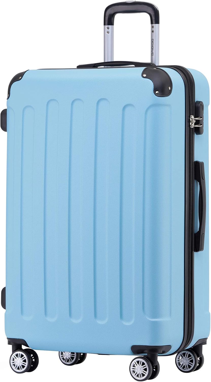 BEIBYE Zwillingsrollen Hardcase Reisekoffer Koffer Trolleys Hartschale in XL-L-M in 14 Farben (Hilmm