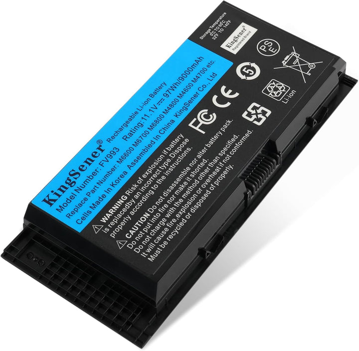 KingSener FV993 Laptop Akku Batterie für Dell Precision M6600 M6700 M6800 M4800 M4600 M4700 FJJ4W PG