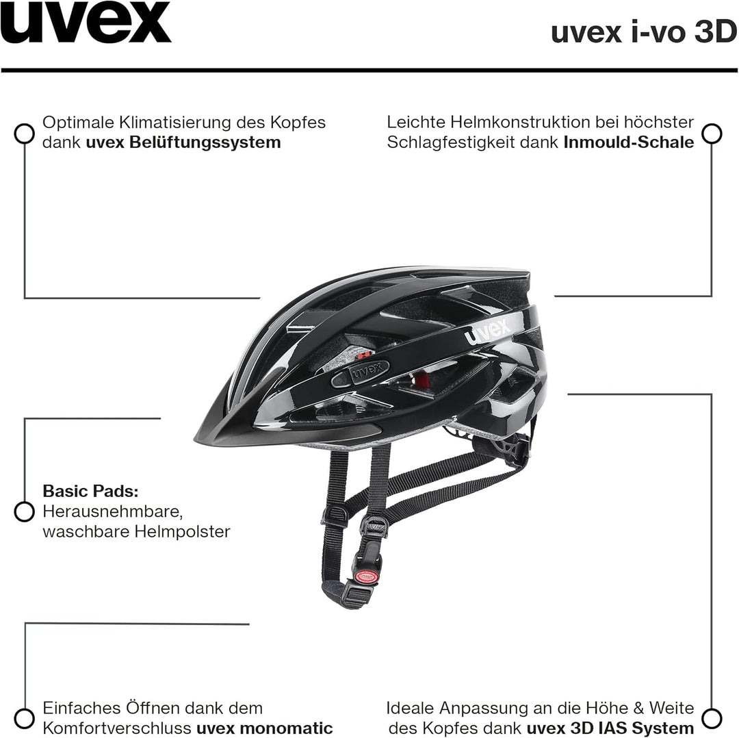 uvex i-vo 3D - leichter Allround-Helm für Damen und Herren - individuelle Grössenanpassung - erweite