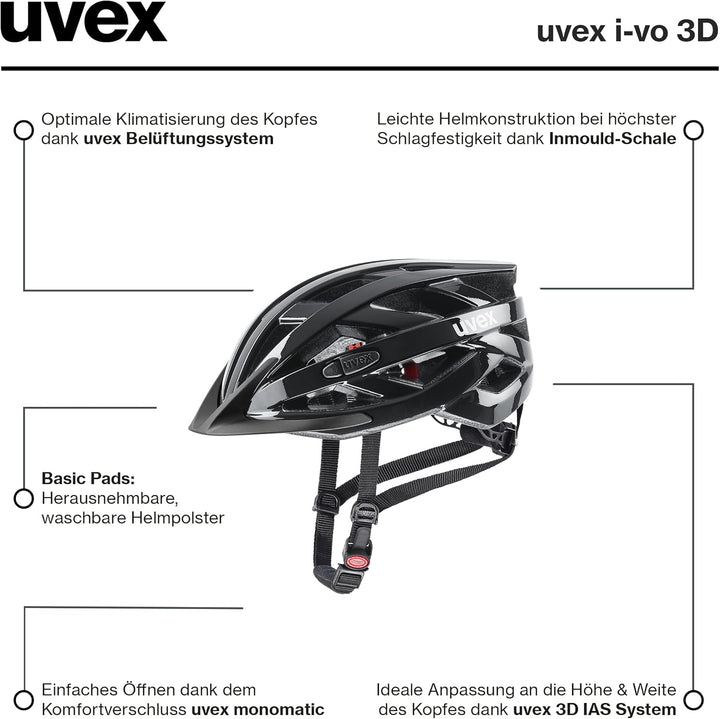 uvex i-vo 3D - leichter Allround-Helm für Damen und Herren - individuelle Grössenanpassung - erweite