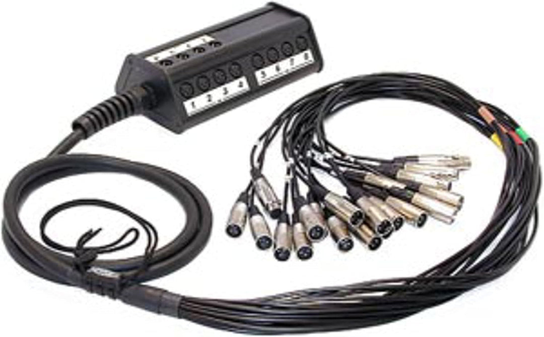 CORDIAL - Stage Box 8 Eingänge 4 Ausgänge XLR Kabel 15 m, 15 M