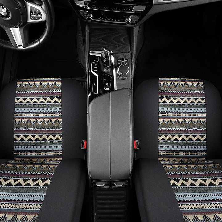 SOBONITO Auto-Sitzbezüge Vordersitze Universal,Bohème-Stil,Auto-Sitzschoner,Auto-Schonbezüge,Schwere