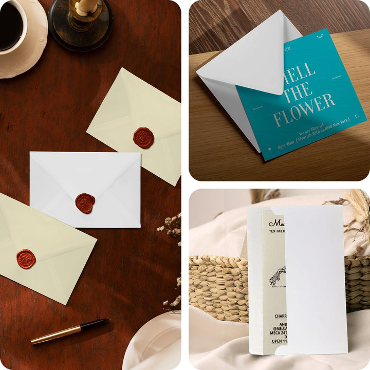 Netuno 100 Briefumschläge Weiss DIN C5 162 x 229 mm 120g Aster Smooth Extra White Briefkuverts haftk