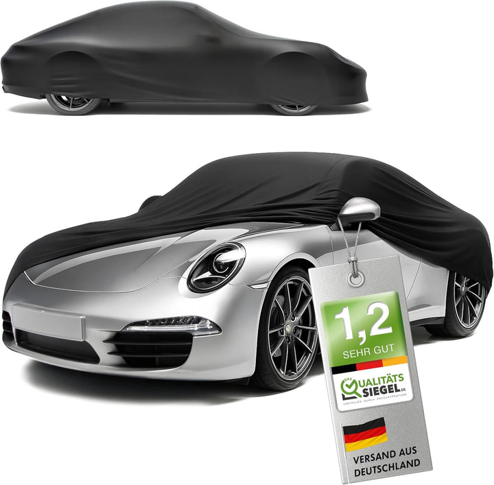WALSER Premium Abdeckung Auto Indoor Stretch Plus Qualitätssieger Sehr Gut* Autoabdeckung Winter Aut