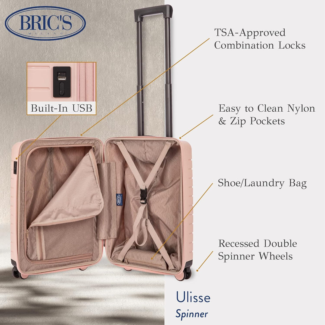 Bric's Hartschalen-Kabinentrolley B Y, Einheitsgrösse.Pearl Rosa Einheitsgrösse Pearl Rosa, Einheits