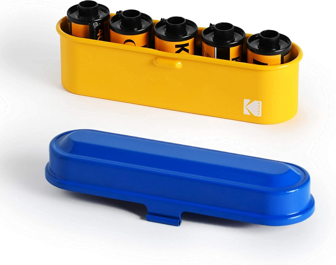 KODAK Filmkoffer – für 5 Rollen à 35 mm Folien – kompakter Retro-Stahlkoffer zum Sortieren und Schüt