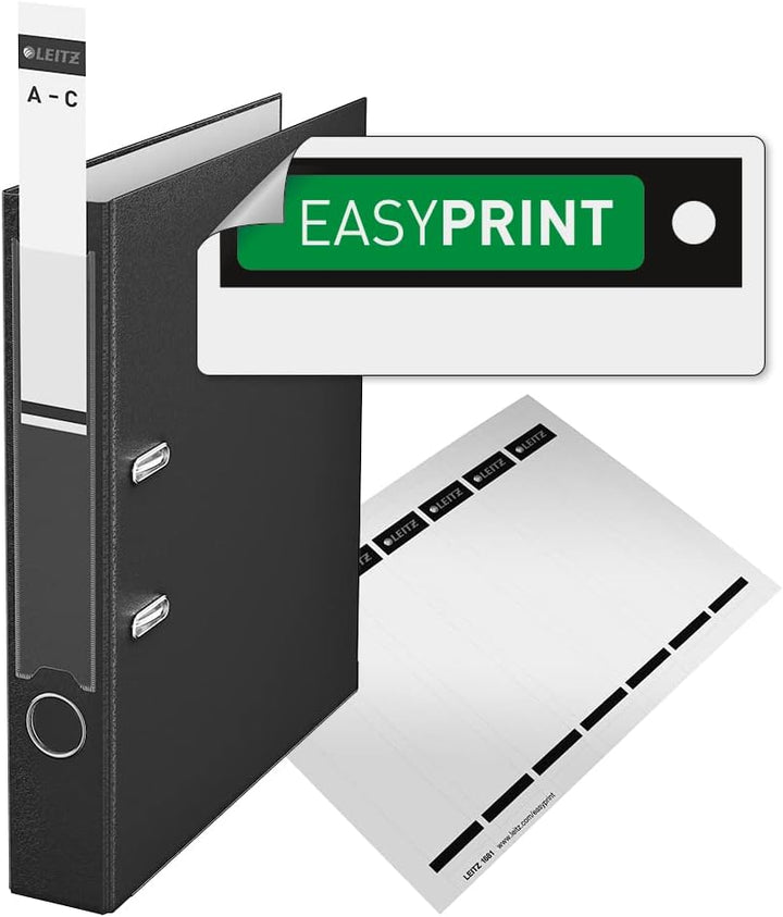 Leitz Qualitäts-Ordner 180° Plastik A4, 10er Pack, Schmal, Rot, 5,2 cm Rückenbreite, PP-laminierter