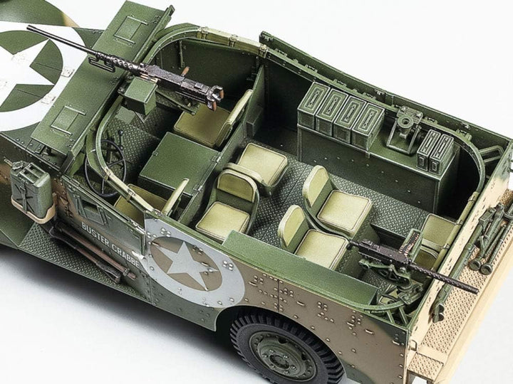 TAMIYA 35363 - 1:35 US M3A1 Scout car/Spähwagen, Modellbau, Plastik Bausatz, Hobby, Basteln, Kleben,