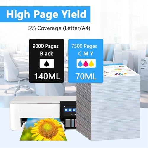 LCL Kompatibel Tintenbehälter als Ersatz für Epson 104 C13T00P140 ET-1810 ET-2710 ET-2711 ET-2712 ET