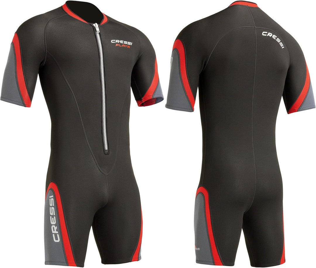 Cressi Playa Man Shorty Wetsuit – Kurzer Neoprenanzug 2.5mm aus Hochelastischem für Herren 2.5mm XL