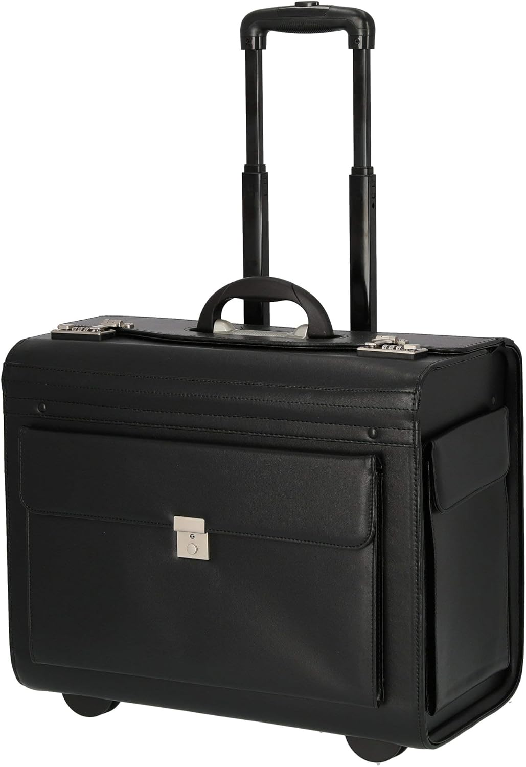 Dermata Pilotenkoffer 2-Rollen-Businesstrolley 50 cm schwarz