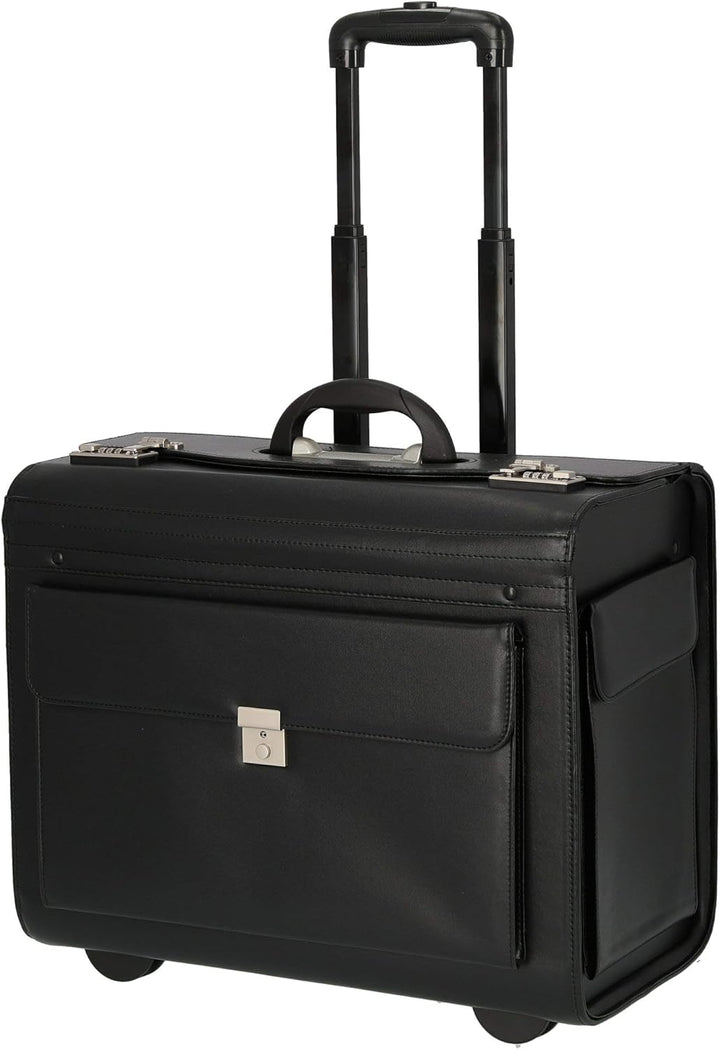 Dermata Pilotenkoffer 2-Rollen-Businesstrolley 50 cm schwarz