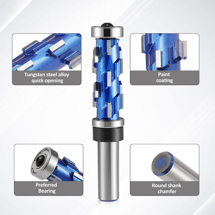 Flach Trimmen Fräser Bit 1/2" Schaft, Flach Trimmen Fräser Bits, Doppellager Spiral Trimmen Werkzeug