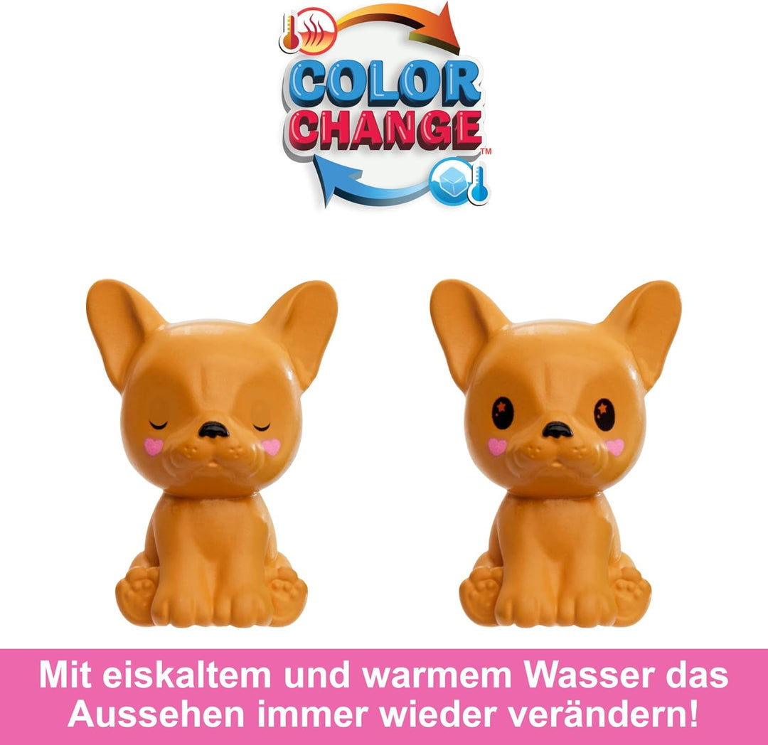 BARBIE Cutie Reveal Puppe - 6 Überraschungen in einer Verpackung, Plüschtierfreunde, Outfits und Far