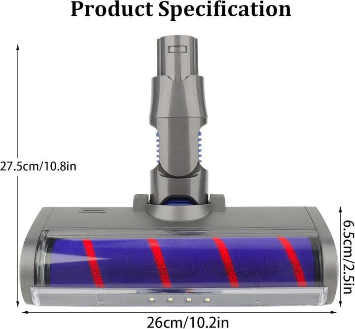 Ersatz Soft Roller Reinigungskopf mit Weicher Walze für Dyson V6 Animal, V6 Fluffy, DC58, DC59, DC61