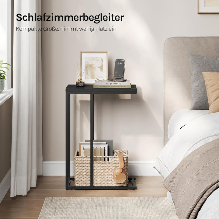 WOLTU Beistelltisch 2er Set Kaffeetisch Couchtisch Sofatisch Nachttisch Betttisch Laptoptisch, Geste