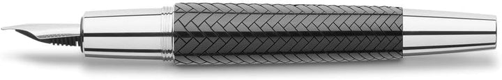 Faber-Castell 148241 - Füllfederhalter e-motionl Edelharz Parkett, Feder: F, inklusive Geschenkverpa
