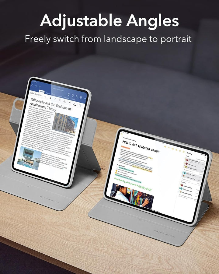 ESR für iPad Air 13 Zoll M2 Hülle, iPad Air 2024 Hülle mit Stifthalter, abnehmbare magnetische Abdec