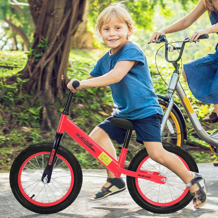 Bueuwe Kinder Laufrad 16 Zoll ab 3 4 5 6 7 Jahre für Mädchen und Junge, Kinderlaufrad mit Verstellba