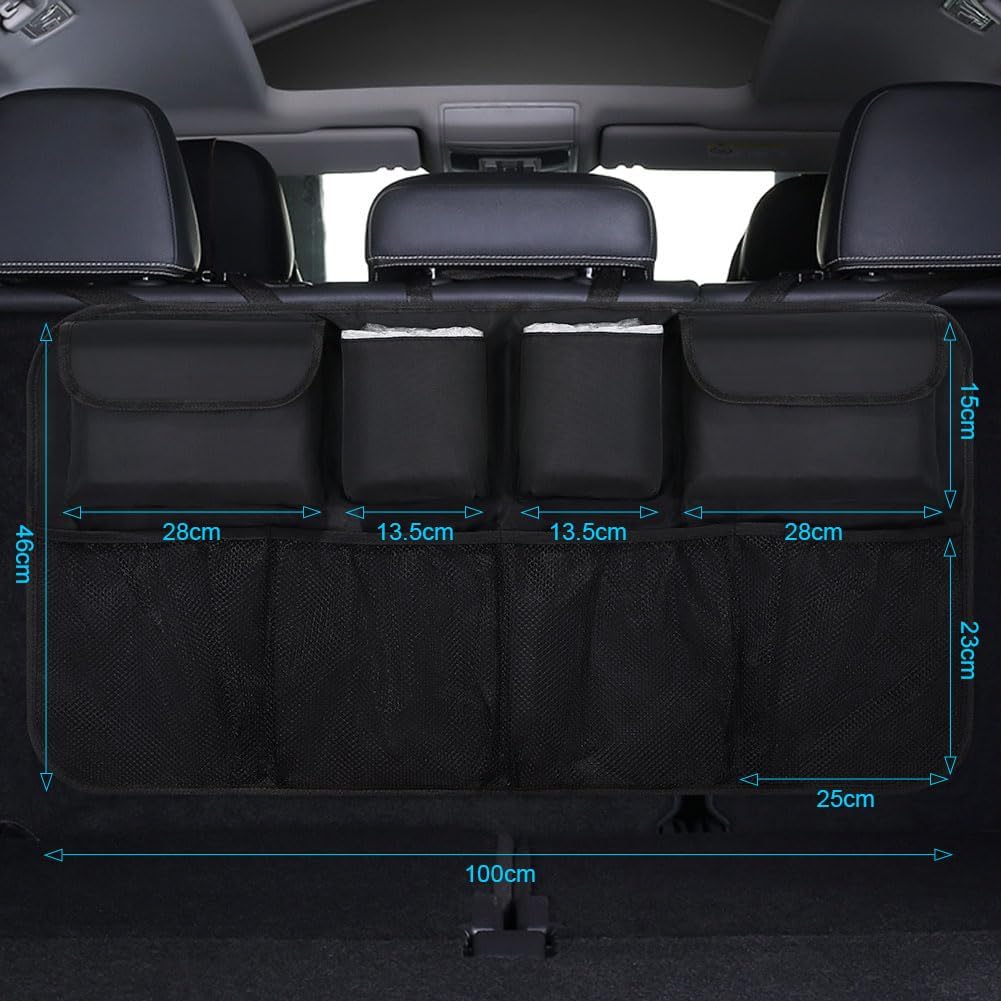 URAQT Kofferraum Organizer Auto, 100x45 cm Auto Aufbewahrungstasche, Kofferraumtasche Auto, Wasserdi