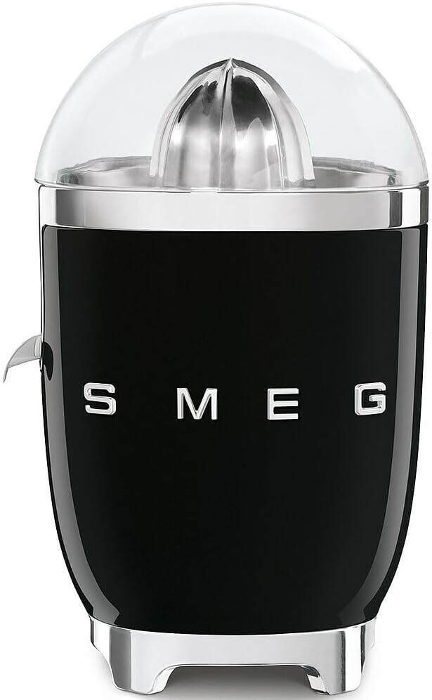 SMEG, Elektrische Zitruspresse CJF11BLEU, tropfsicherer Auslauf und Universalkegel, rutschfeste Stel