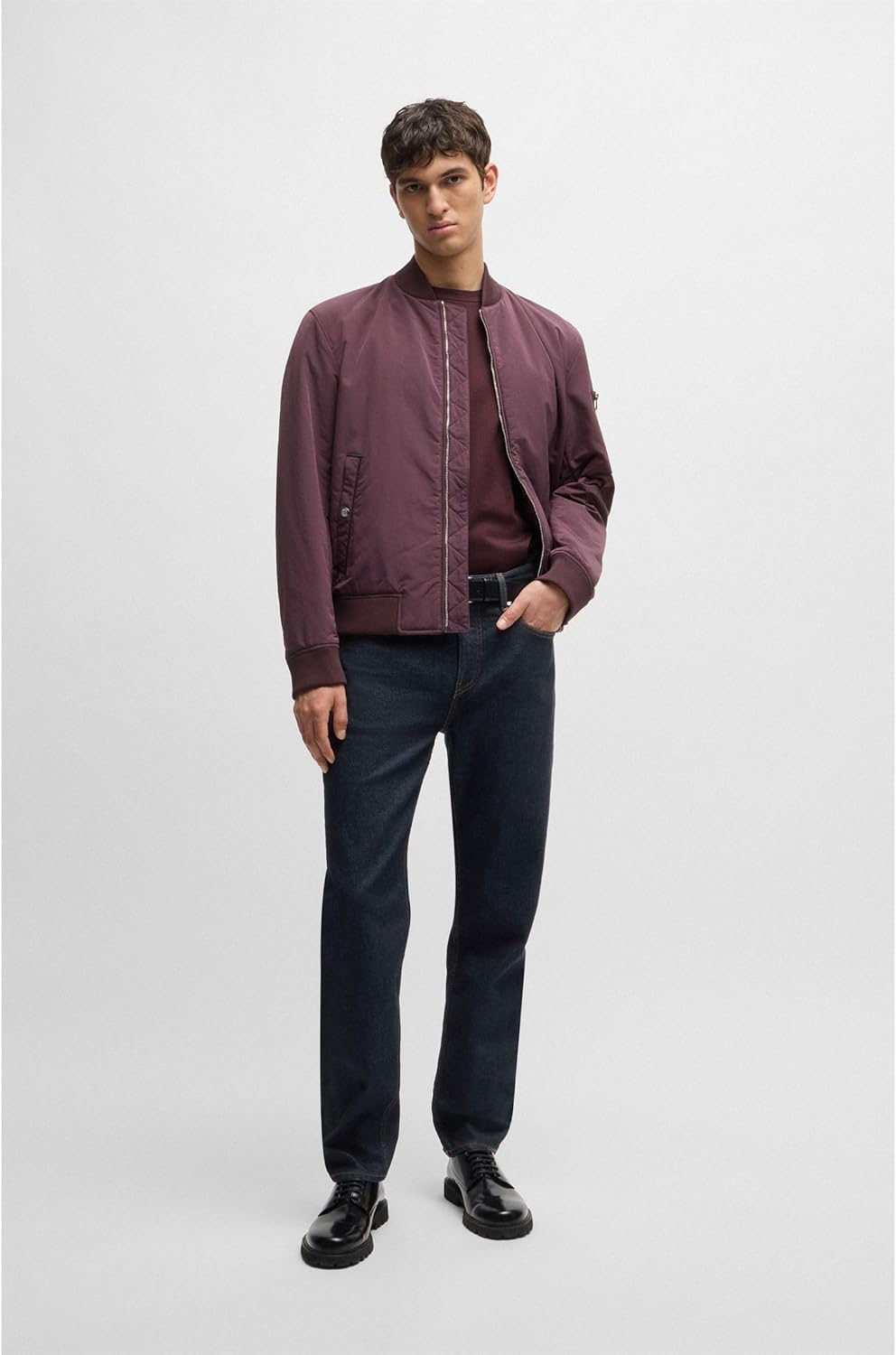 BOSS Herren H-Re.Maine Blaue Maine Regular-Fit Jeans aus bequemem Stretch-Denim 29W / 34L Blau, 29W