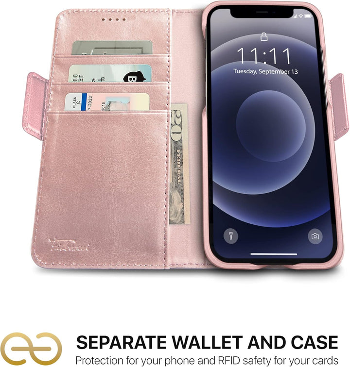 Dreem Fibonacci 2in1 Handyhülle Flipcase für iPhone 12 & 12 Pro | Magnetisches iPhone Case | TPU Etu