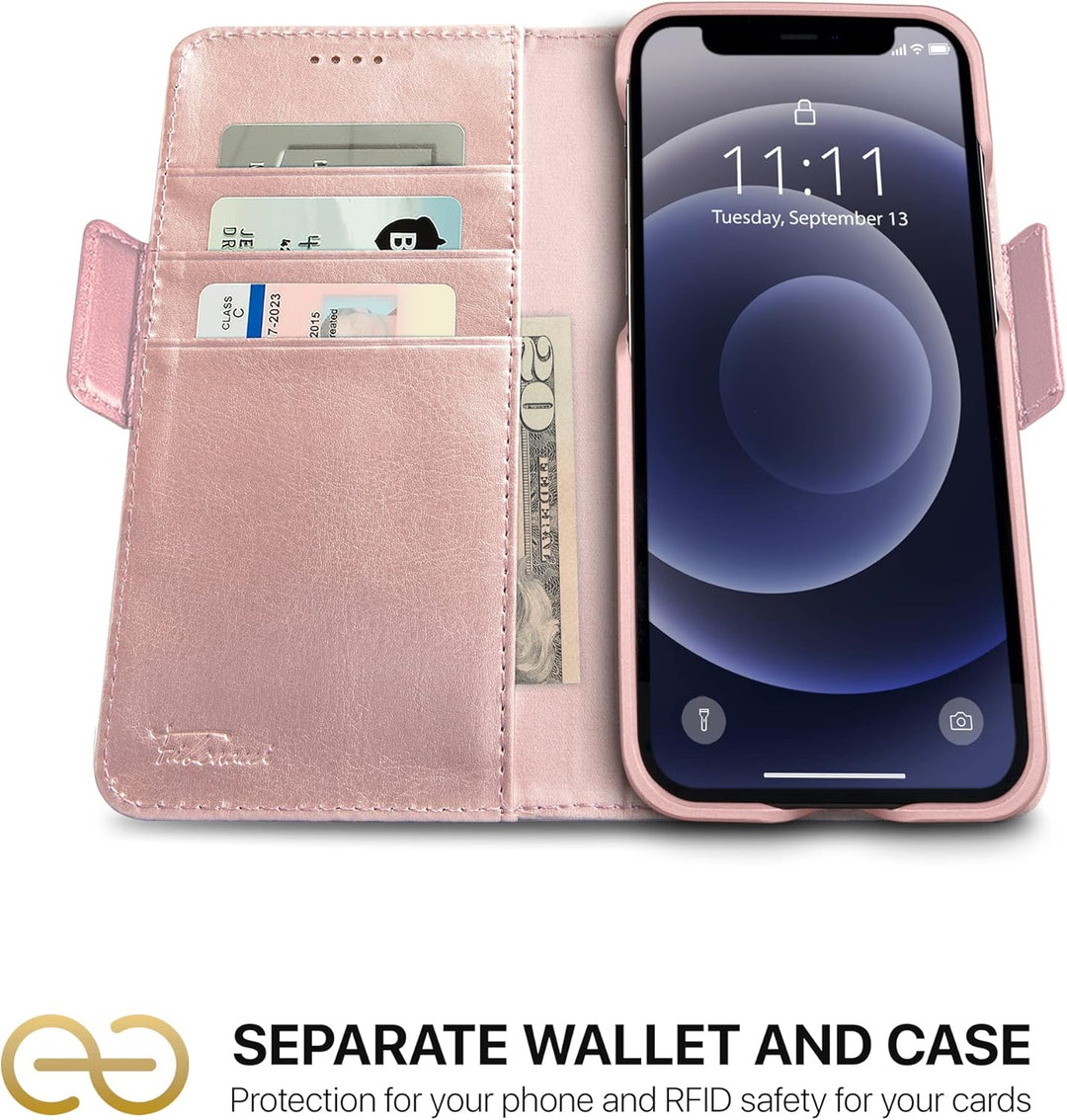 Dreem Fibonacci 2in1 Handyhülle Flipcase für iPhone 12 & 12 Pro | Magnetisches iPhone Case | TPU Etu