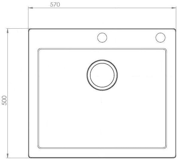 AXIS KITCHEN Granitspüle Einbauspüle Mojito 60 Küchenspüle Moonlight Grey Grau Material Axigran 60er