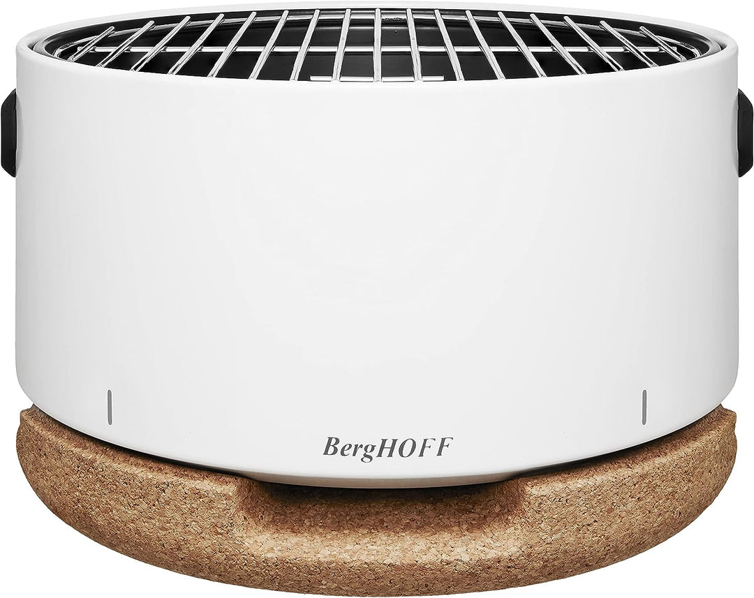 BergHoff Tischgrill Leo (Holzkohlegrill tragbar, Camping Grill inkl. Zubehör, Tragbarer Reisegrill k