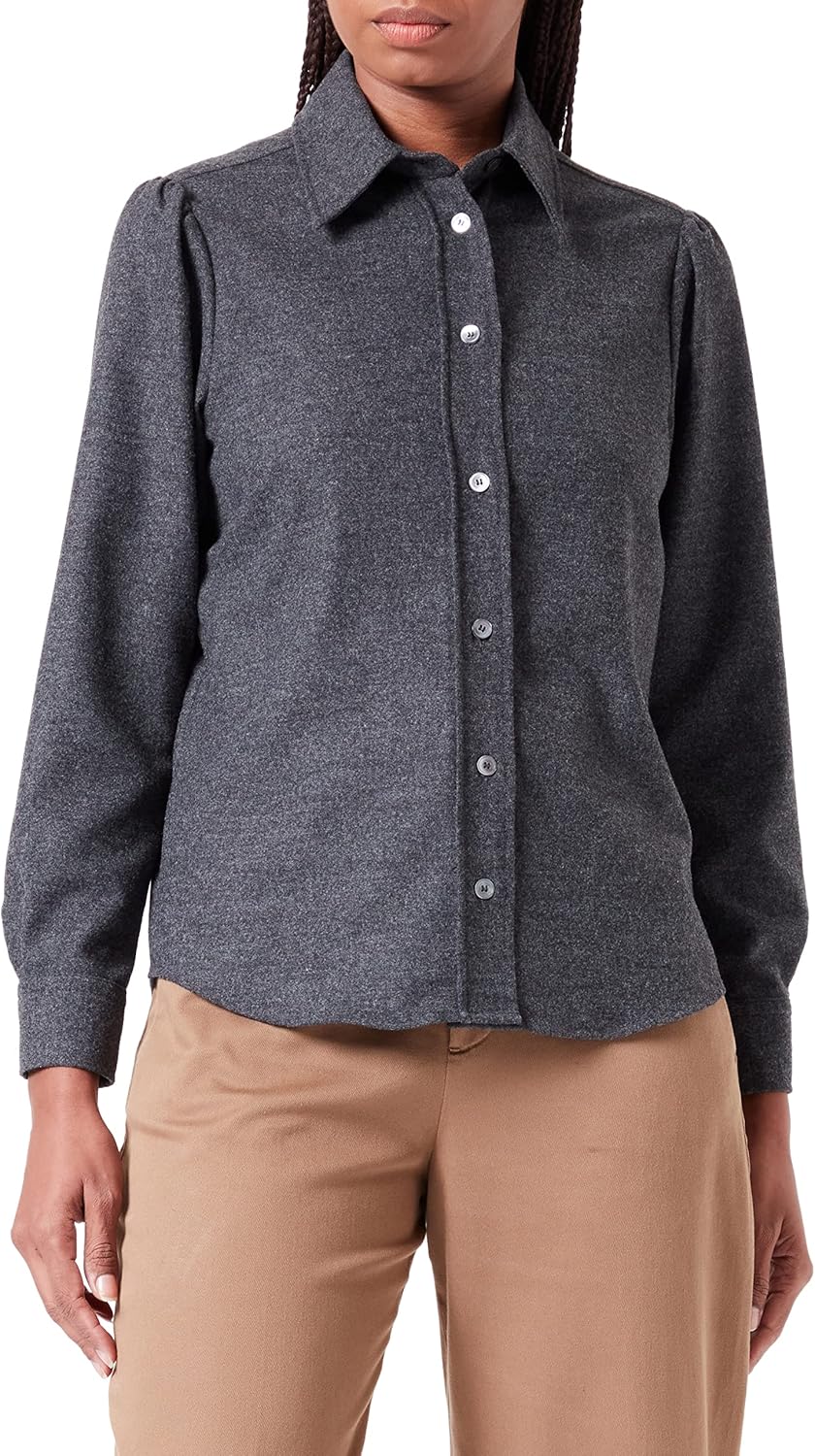 Seidensticker Damen Bluse 36 Grau, 36 Grau