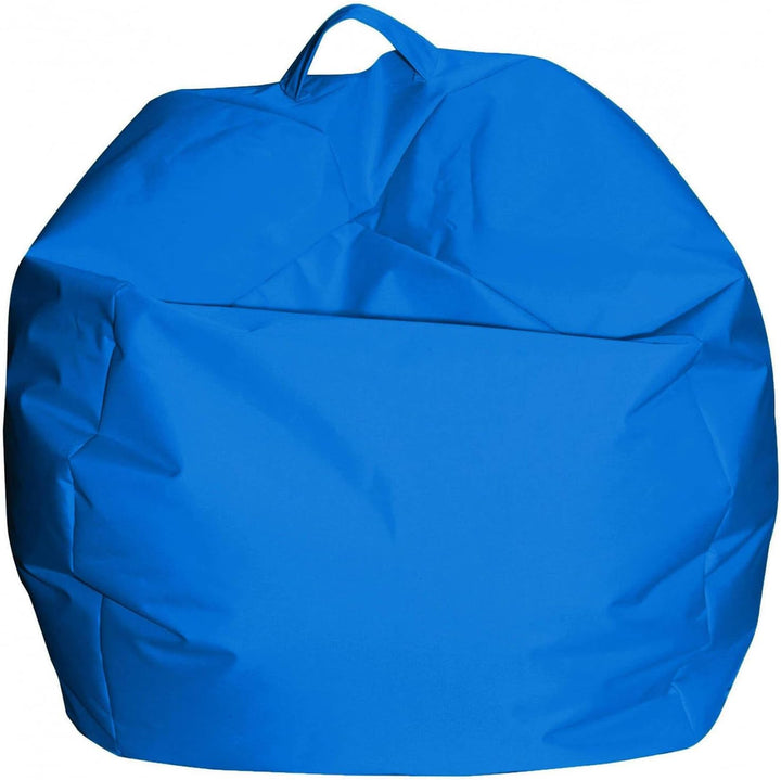 Dmora Eleganter Sitzsack, blaue Farbe, Masse 65 x 50 x 65 cm Blu, Blu