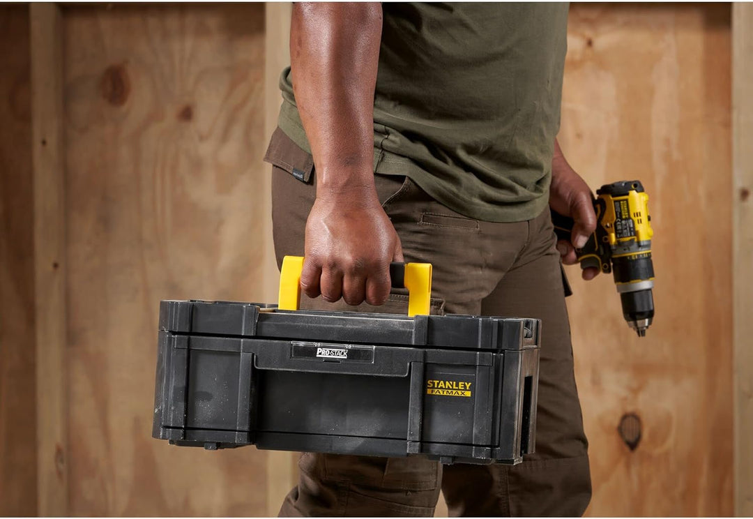 STANLEY Werkzeugbox / Werkzeugkoffer leer Werkzeugkasten - Werkzeugkiste (mit grosser, leichtgängige