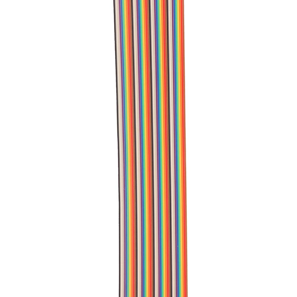 Flachbandkabel, bunt 1,27 mm Abstand Kabel 40P flach Rainbow Flachbandkabel Drahtbreite 5,08 cm (5 m