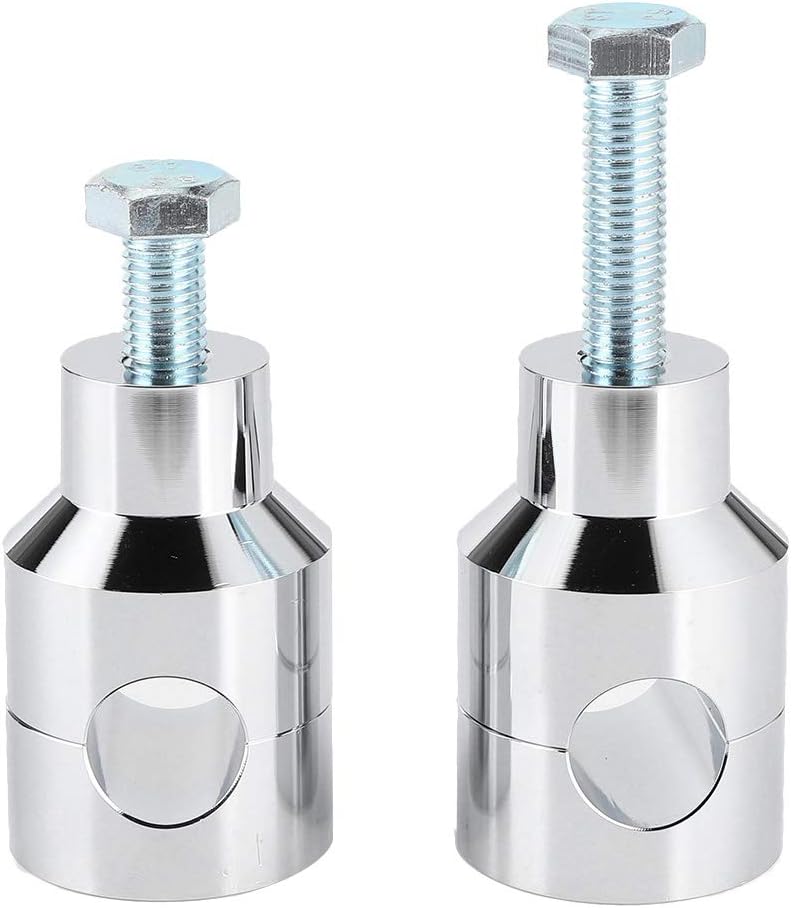 Lenker-Riser, 25 mm Lenker-Riser-Klemme mit Bolzen Universal-Motorradteile für Bobber Chopper-Lenker